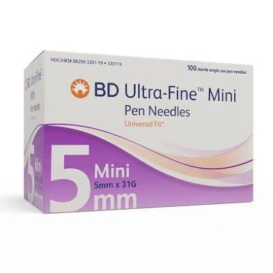 BD Ultra Fine Mini Pen Needles 5mm