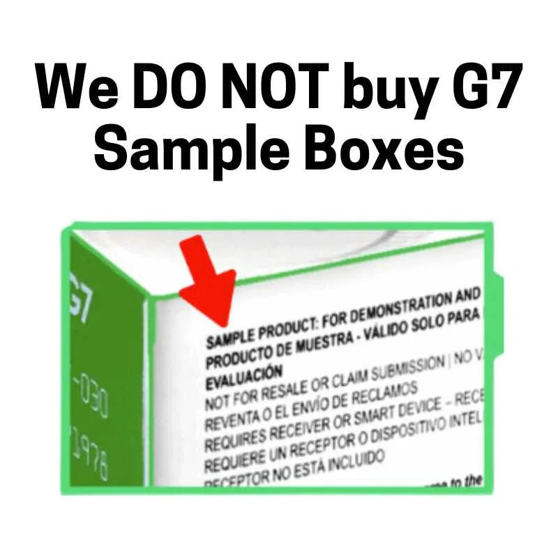 WE DO NOT BUY - G7 Sample Boxes